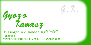 gyozo kamasz business card